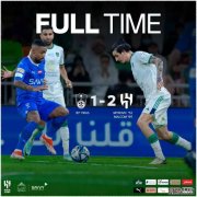 沙特联-新月2-1逆转国民再拿1分即夺冠&30轮不败 马尔科姆绝杀